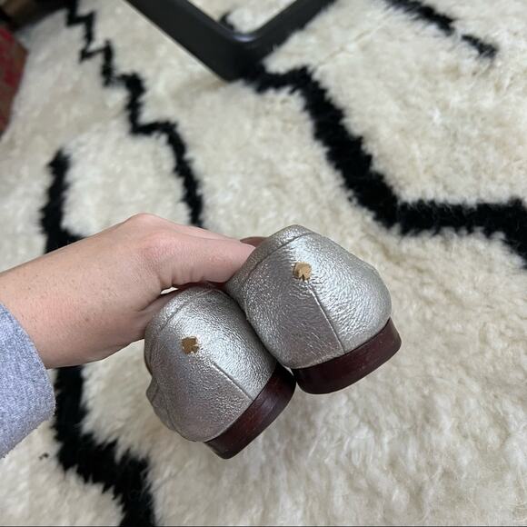 Kate Spade Carima Silver Metallic Loafers - Picture 10 of 12